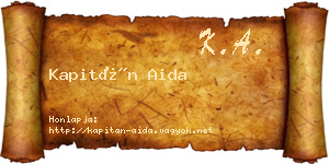Kapitán Aida névjegykártya